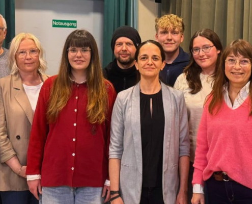 Ann-Christin Hain mit ihrem neuen Vorstandsteam